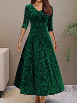 Avery | Elegant V-Neck Maxi Dress