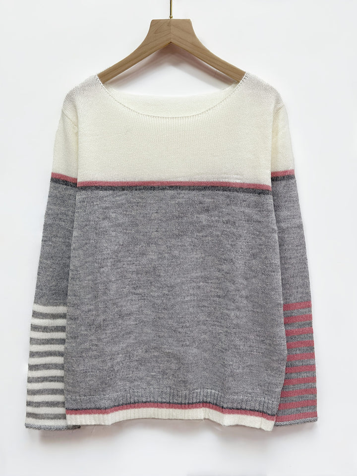 Sabine | Boat-Neck Color-Block Sweater
