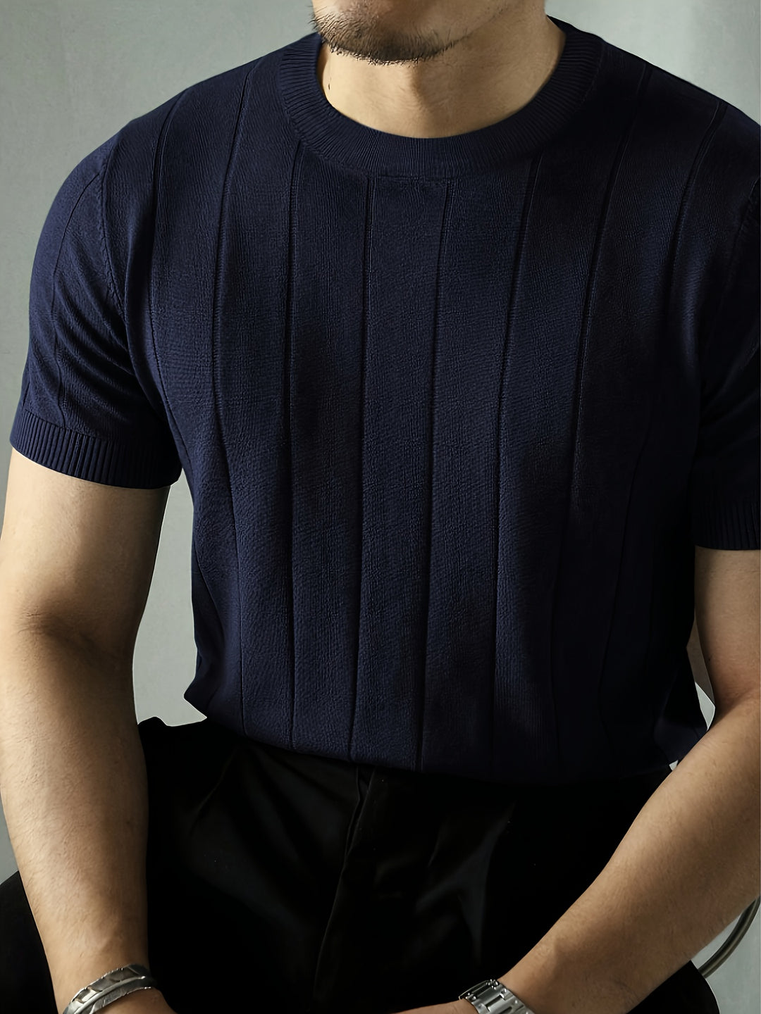 Landon | Ribbed Short-Sleeve Top
