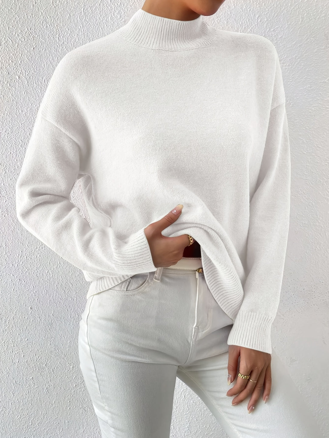 Annika | Refined Mock Neck Sweater