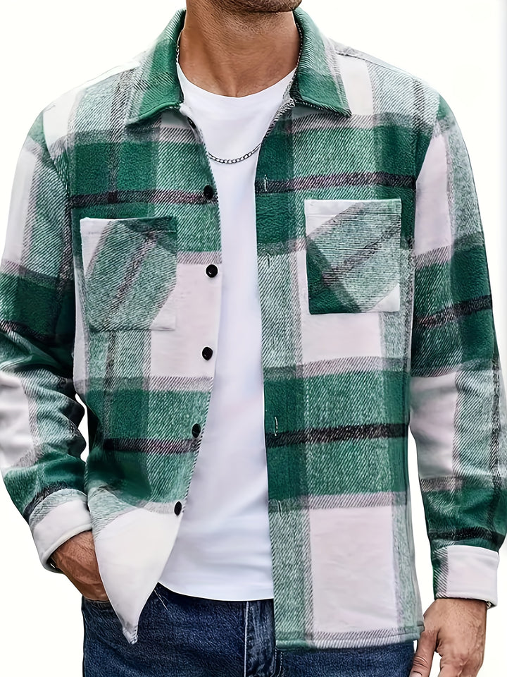 Elias | Rugged Plaid Shirt Jacket