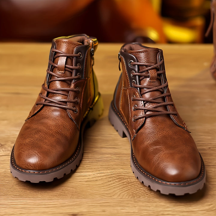Rupert | Rugged Lace-Up Ankle Boots