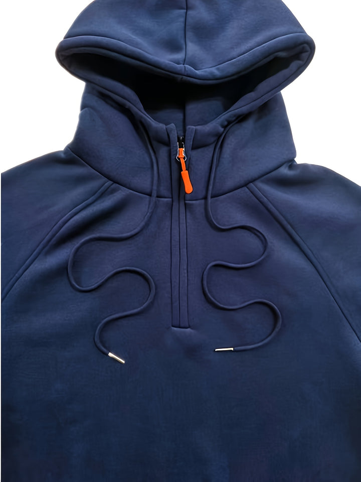 Brennan | Rugged Quarter-Zip Hoodie