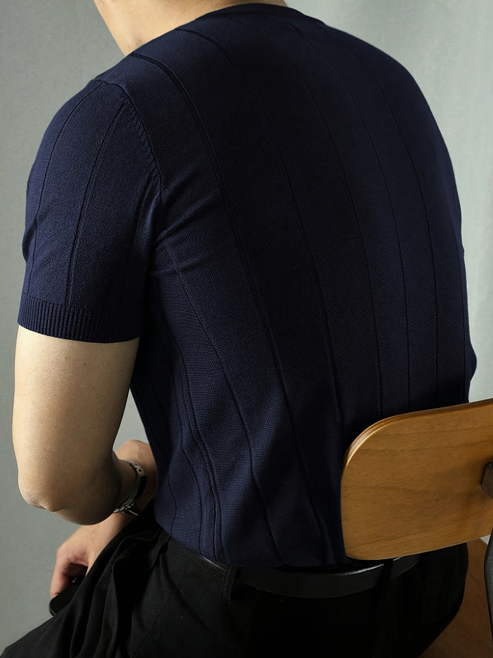 Landon | Ribbed Short-Sleeve Top