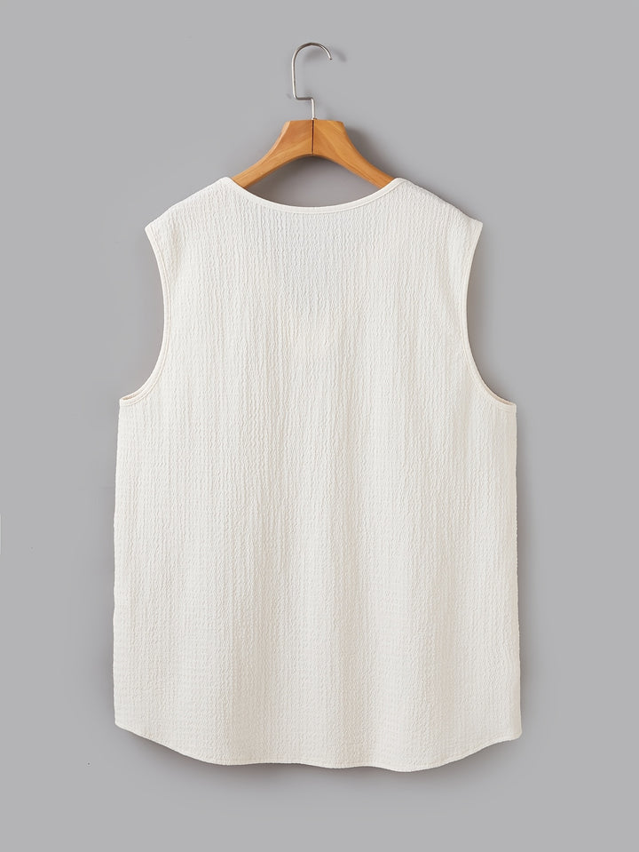 Damon | Relaxed Split-Neck Tank Top