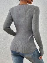 Elaine | Ribbed Slim-Fit Top