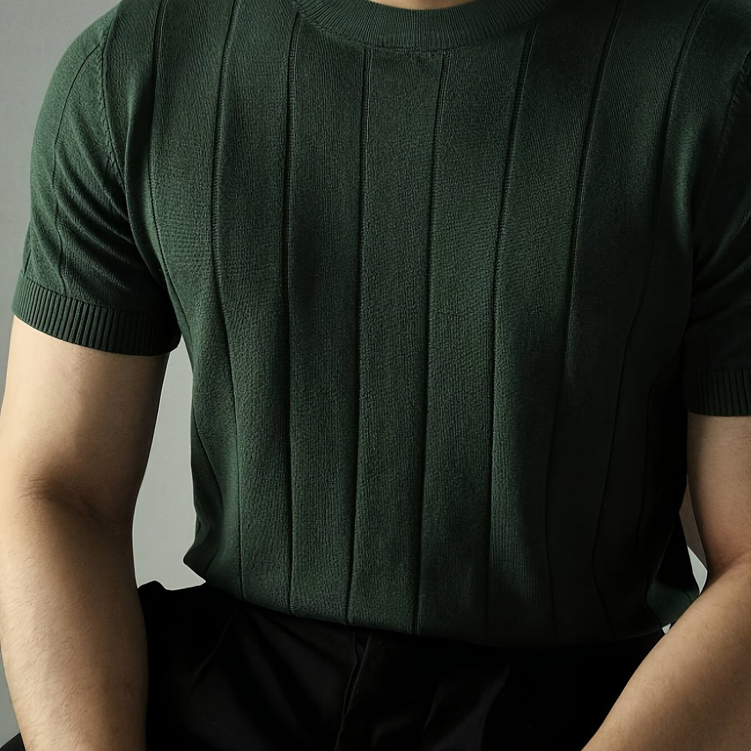 Landon | Ribbed Short-Sleeve Top