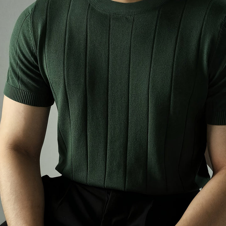 Landon | Ribbed Short-Sleeve Top