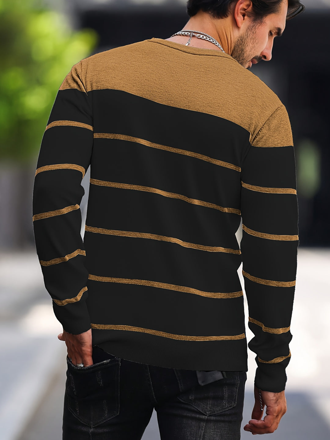 Bennington | Classic Striped Crew Neck Sweater
