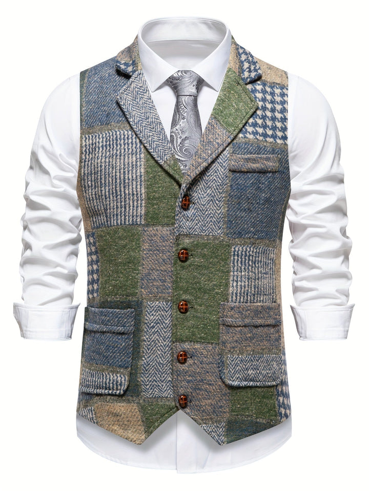 Trevor | Classic Herringbone Vest