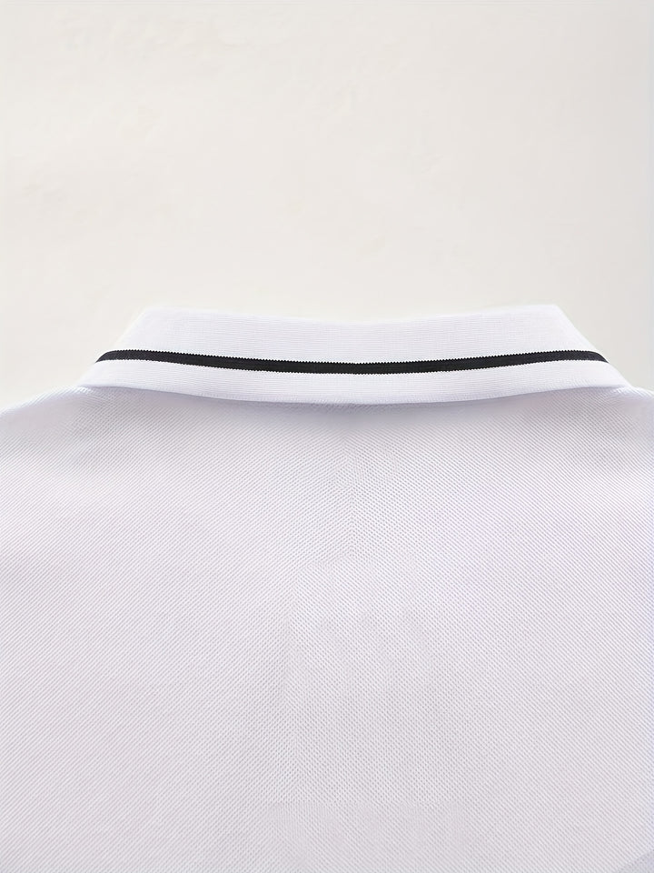 Emerson | Refined Long-Sleeve Polo Shirt