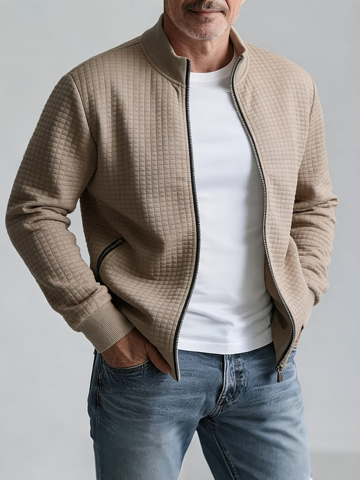 Griffin | Textured Zip-Up Jacket
