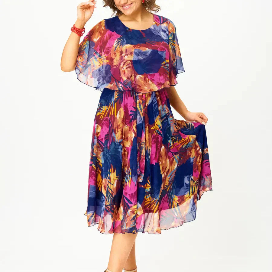 Eileen | Classic Floral Midi Dress