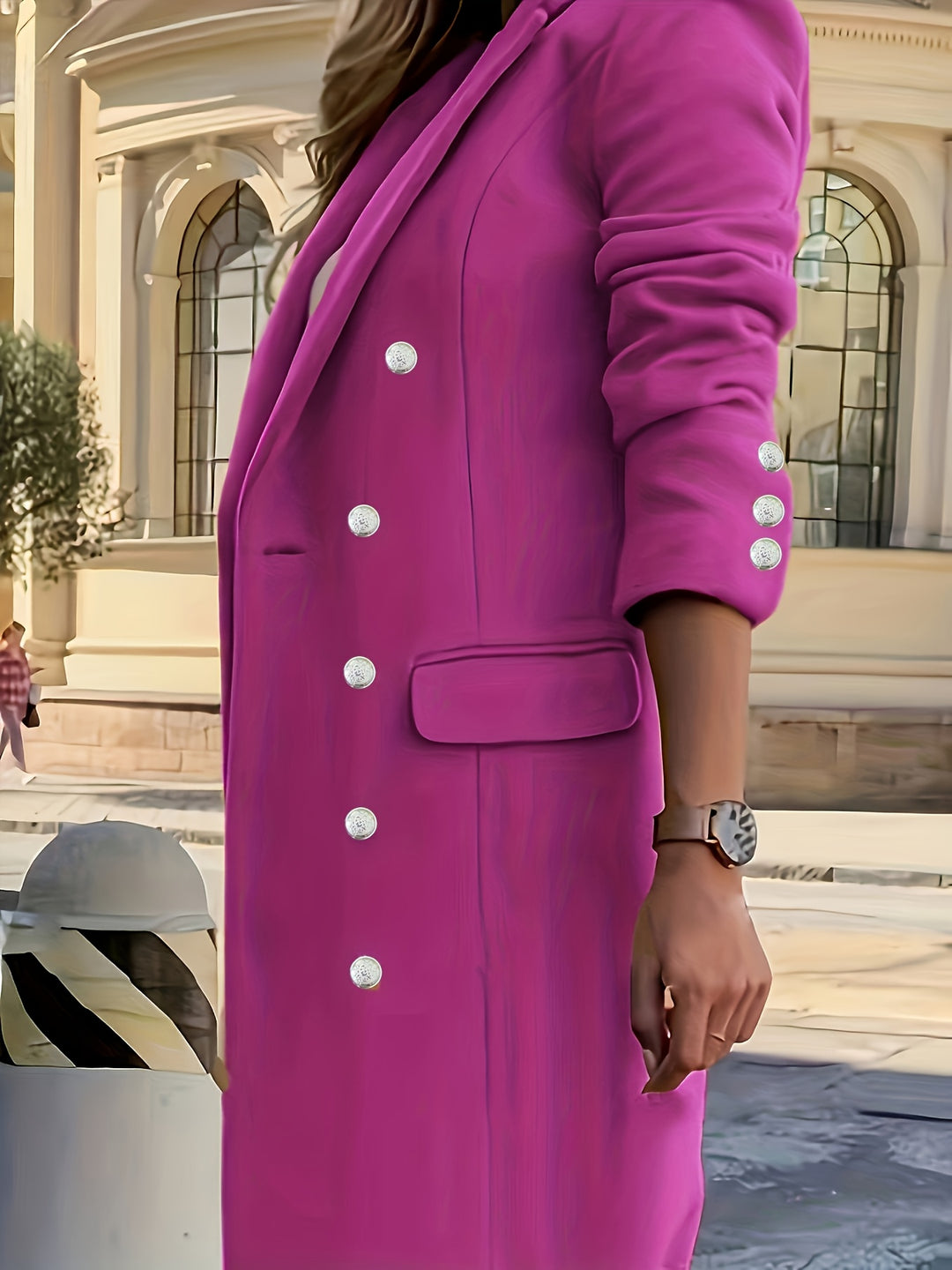 Delphine | Double-Breasted Longline Coat