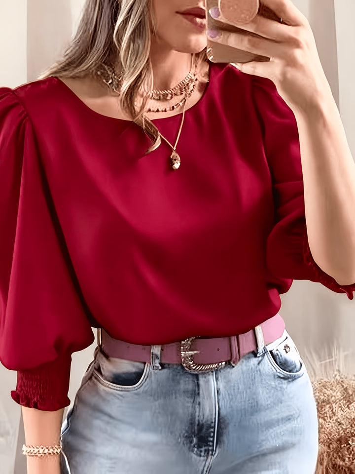 Maren | Refined Puff-Sleeve Blouse
