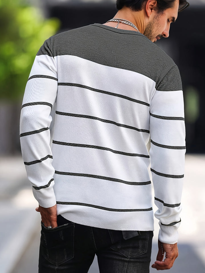 Bennington | Classic Striped Crew Neck Sweater