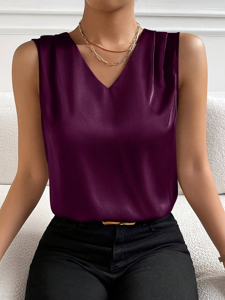 Sloane | Sleeveless V-Neck Top