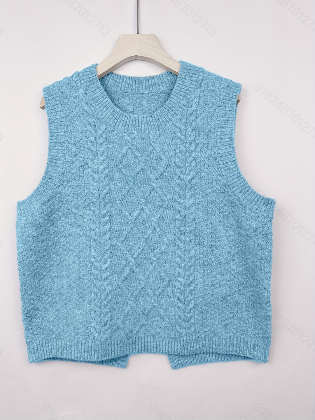 Elaine | Cable-Knit Sleeveless Sweater Vest