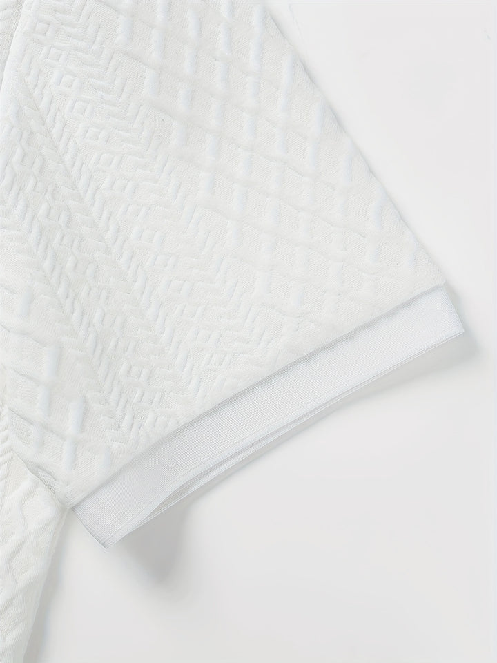 Sawyer | Textured Knit Polo Shirt