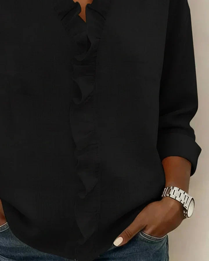 Chloe | Lightweight V Neck Everyday Blouse