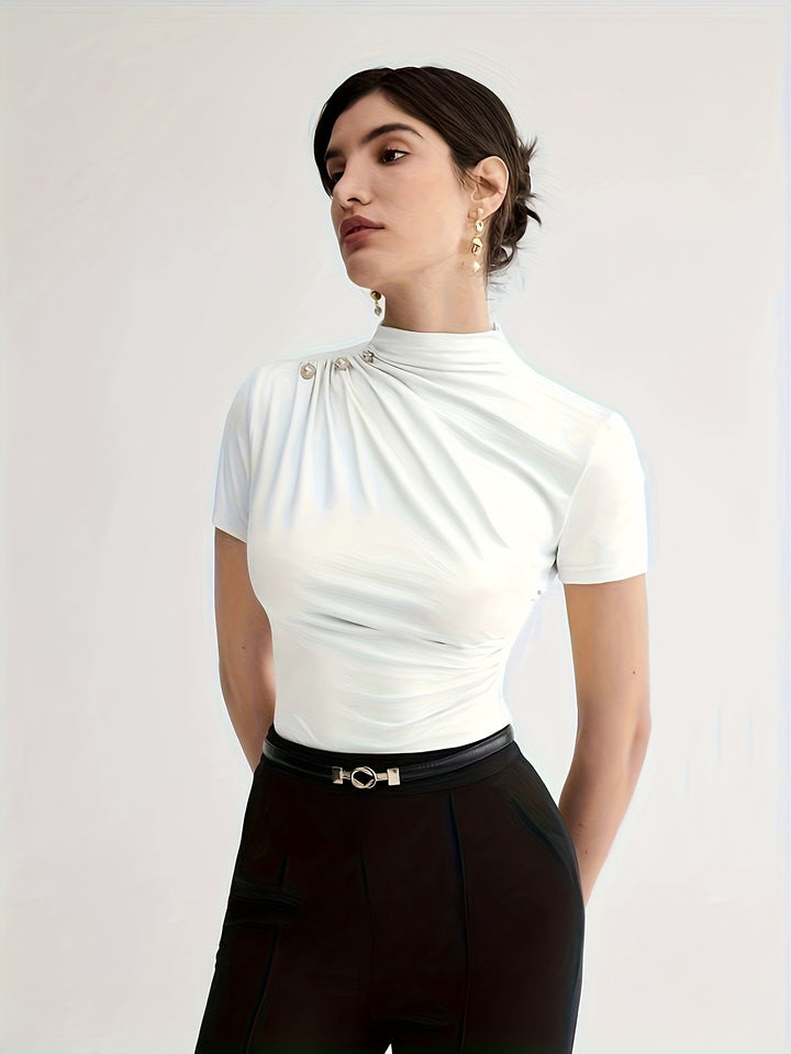 Larissa | Refined Mock-Neck Top