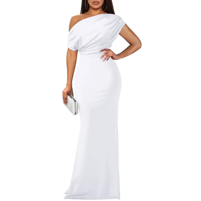 Rose | Elegant Off Shoulder Evening Dress