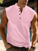 Grant | Sleeveless Button-Front Tank Top