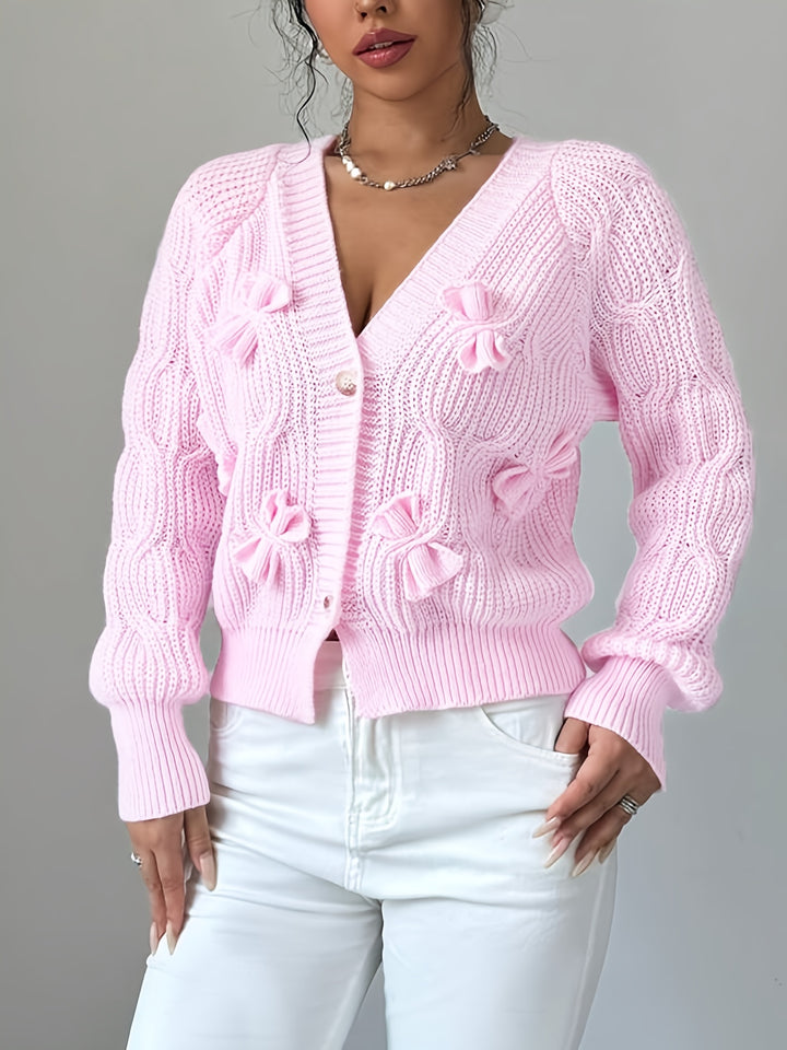 Margot | Soft Bow-Detail Cardigan