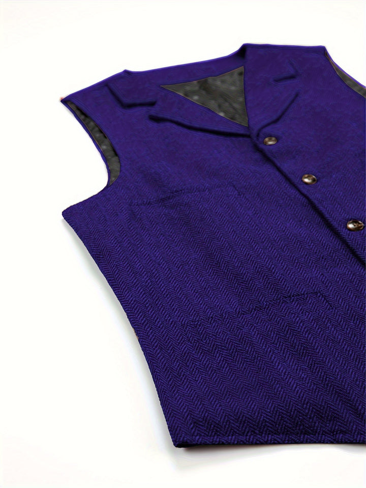 Waylon | Heritage Herringbone Vest