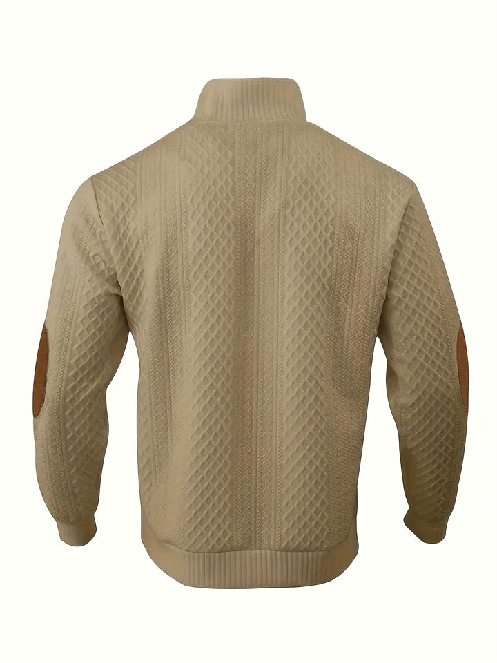 Rupert | Cable-Knit Stand Collar Sweater