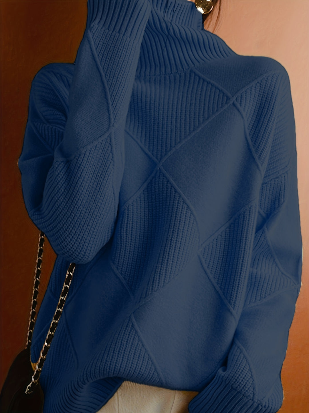 Maren | Textured Turtleneck Sweater