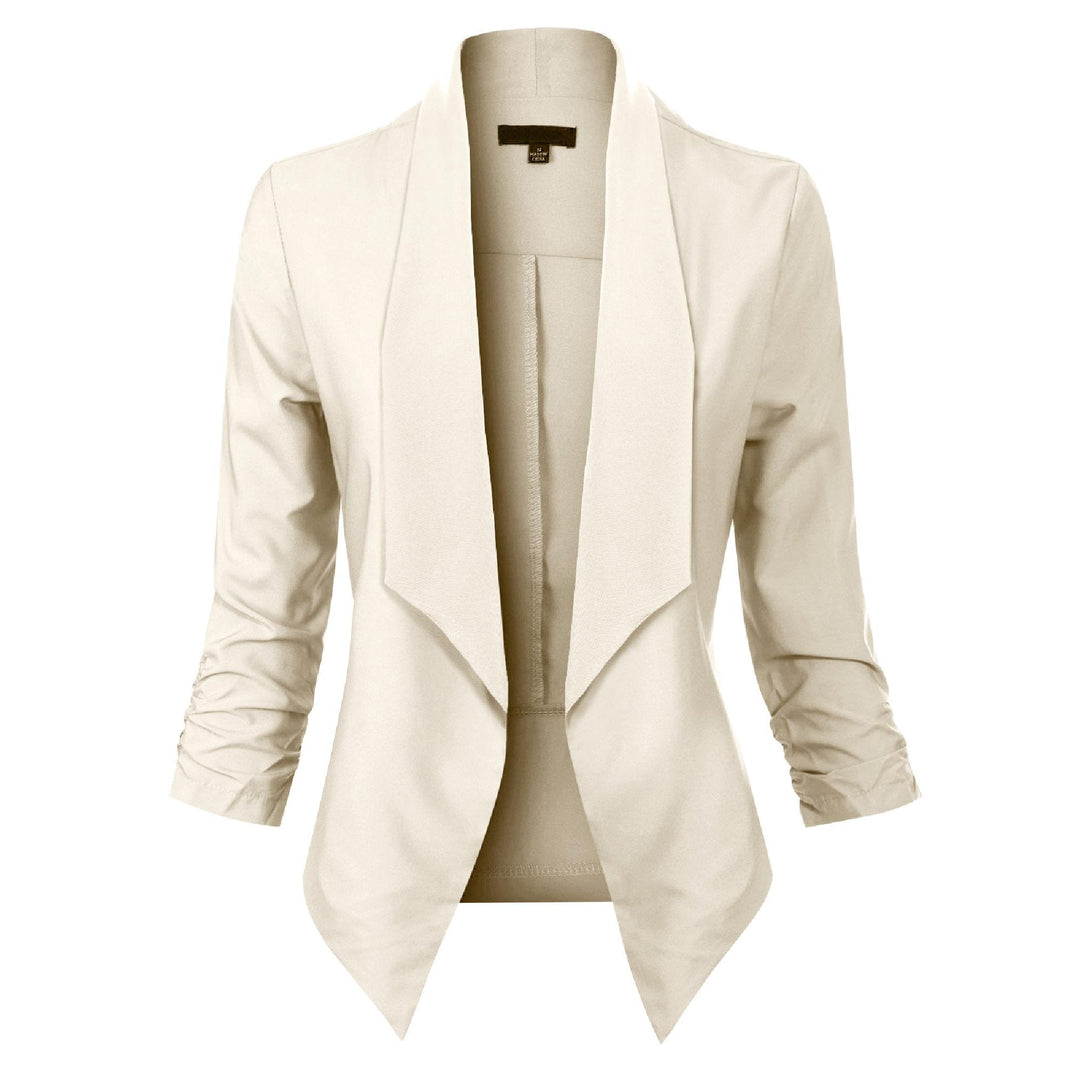 Gabrielle | Open-Front Draped Blazer
