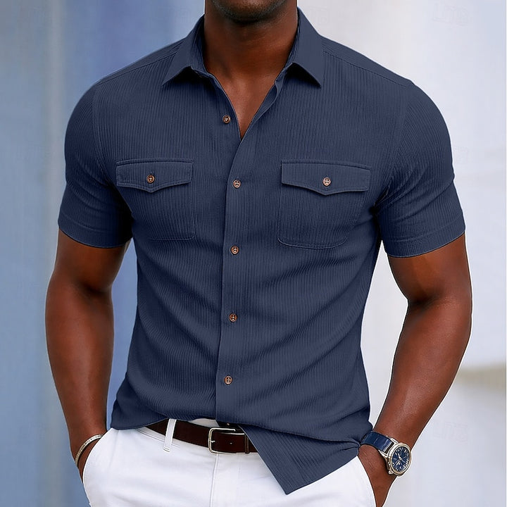 Hayden | Textured Short-Sleeve Shirt