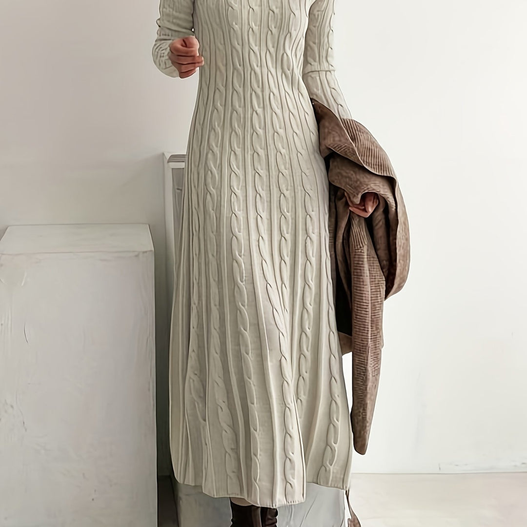 Gemma | Textured Knit Maxi Dress