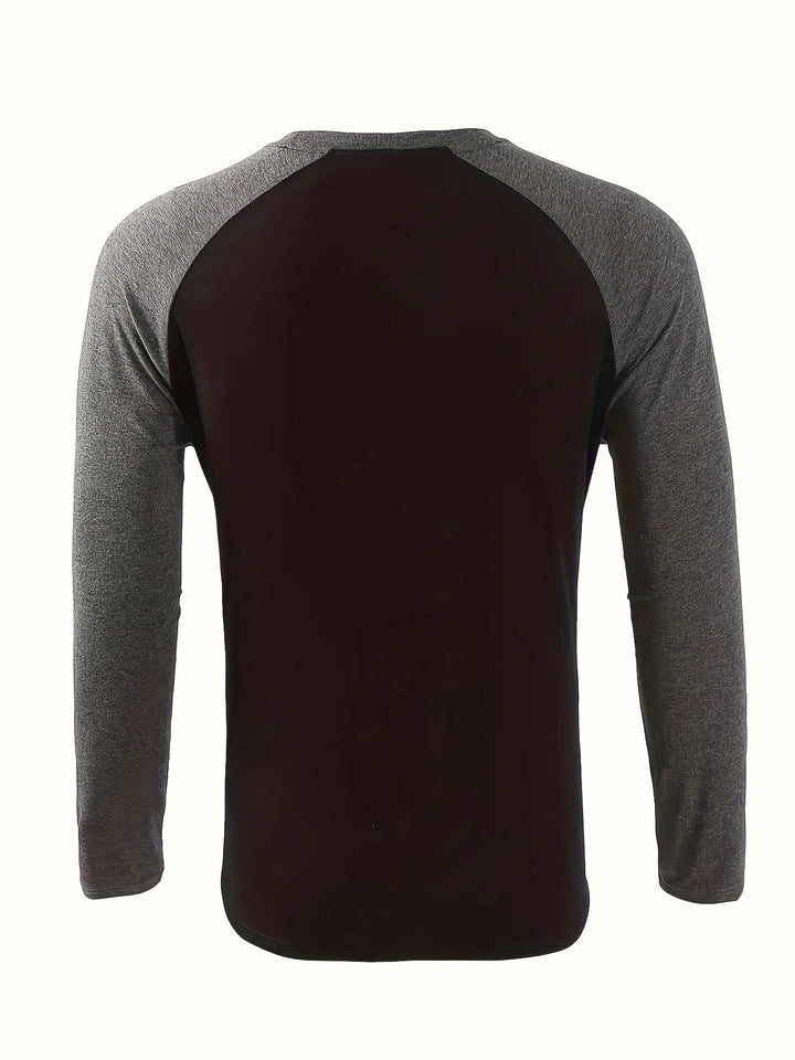 Roman | Two-Tone Raglan Long Sleeve Top