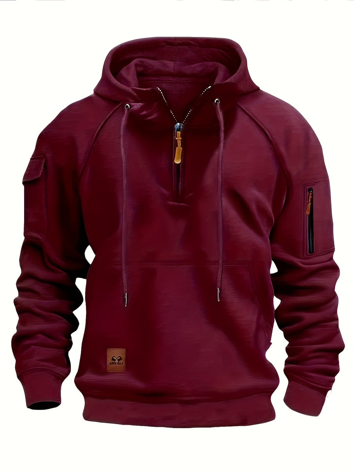 Brennan | Rugged Quarter-Zip Hoodie