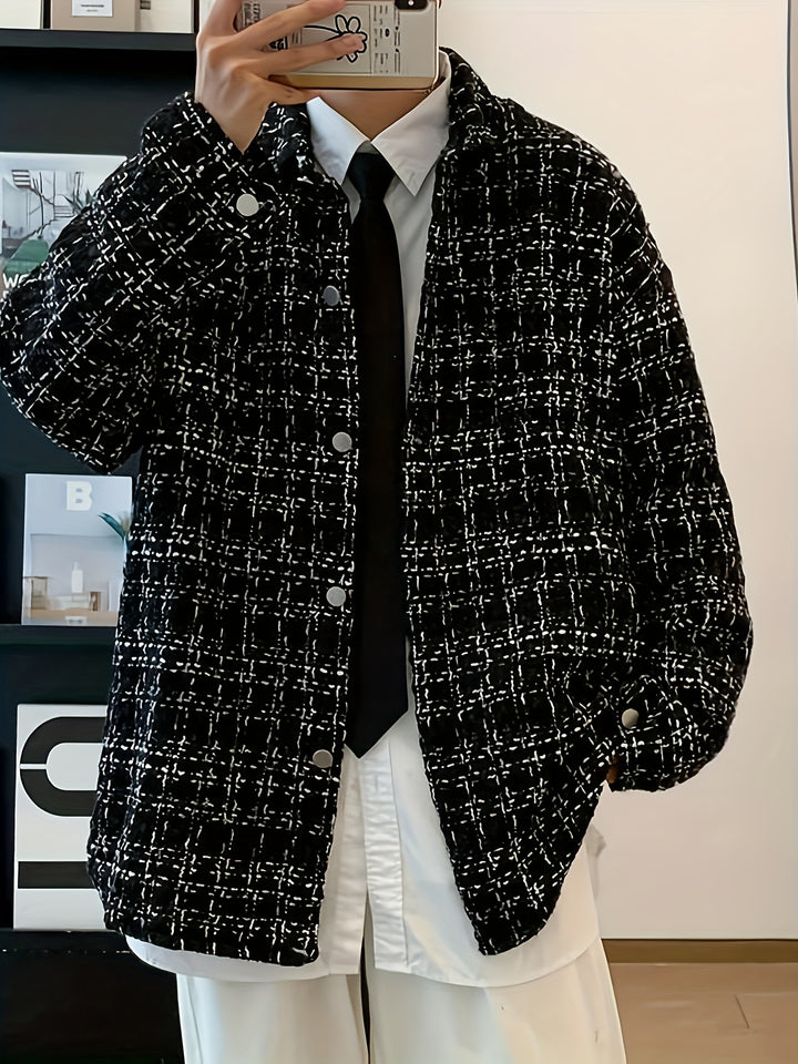 Hugh | Refined Plaid Shirt Jacket