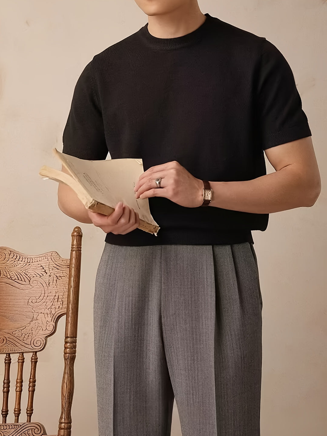 Emerson | Refined Crew-Neck Short-Sleeve Top