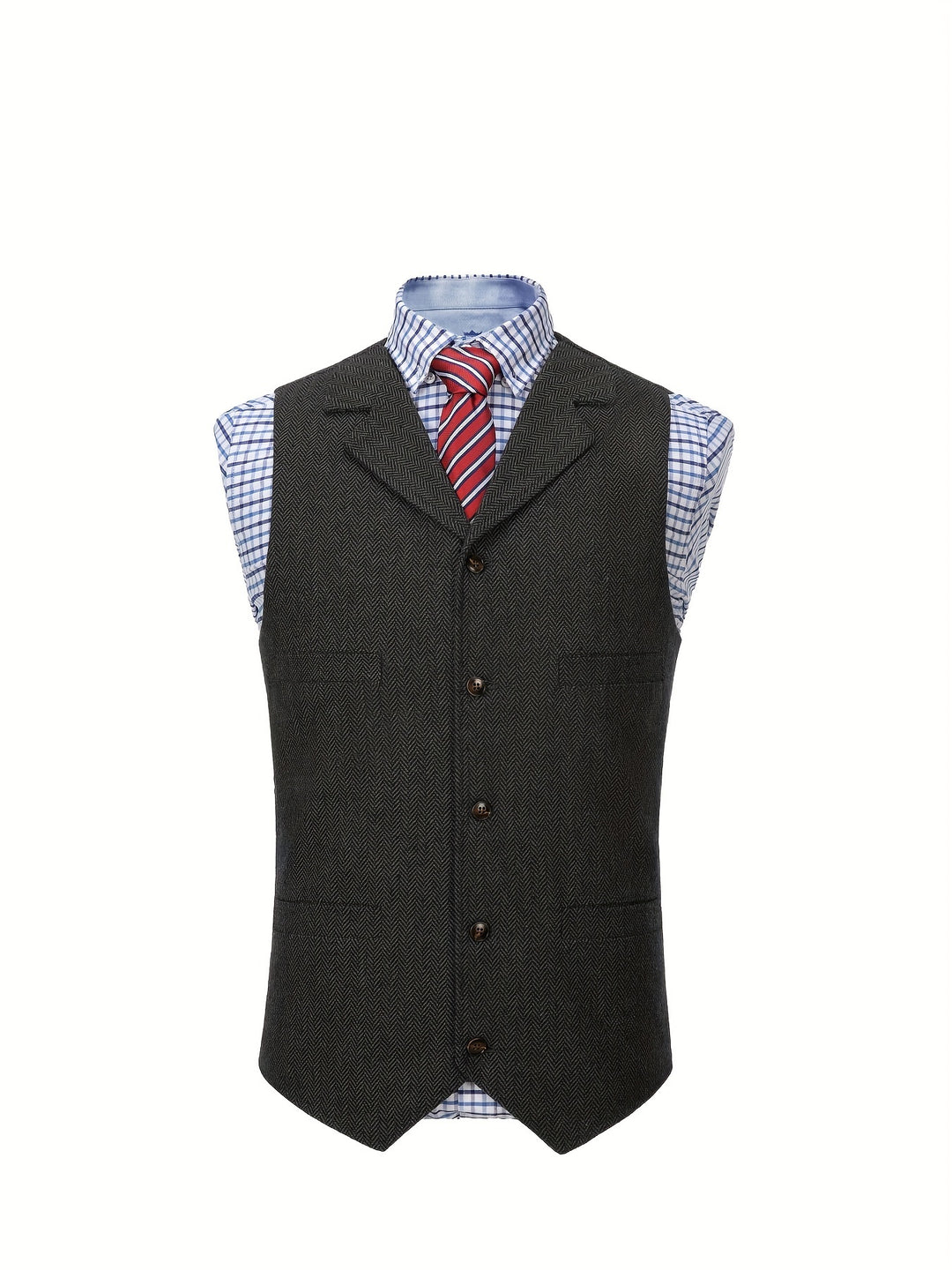 Waylon | Heritage Herringbone Vest