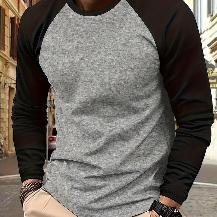 Roman | Two-Tone Raglan Long Sleeve Top