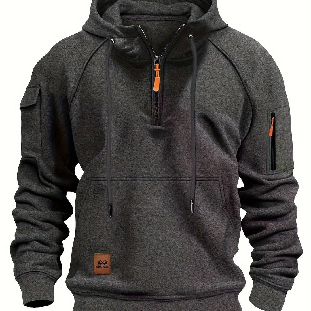 Brennan | Rugged Quarter-Zip Hoodie