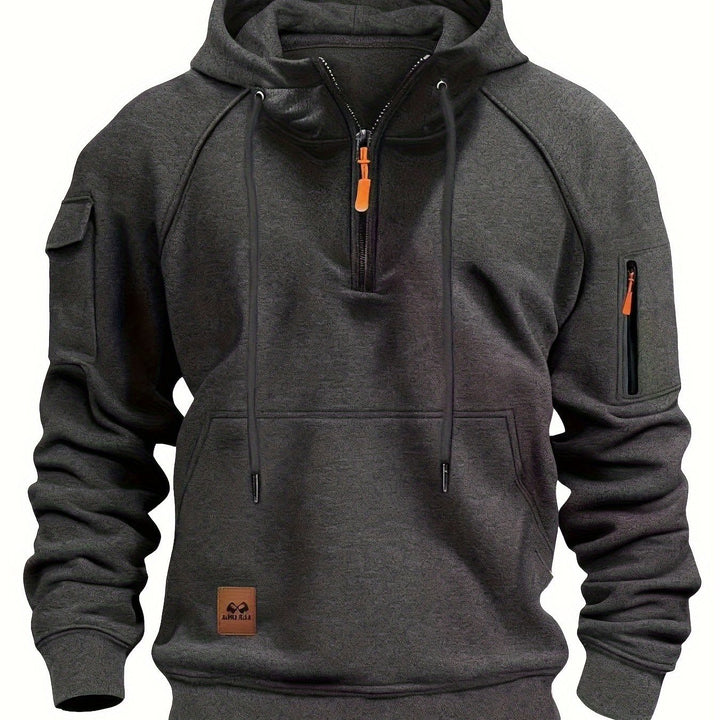 Brennan | Rugged Quarter-Zip Hoodie
