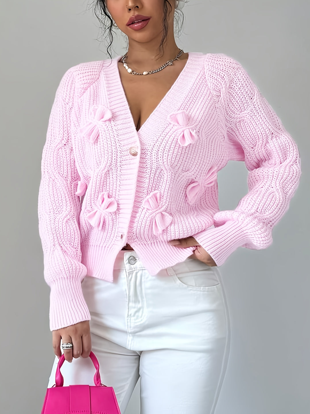 Margot | Soft Bow-Detail Cardigan