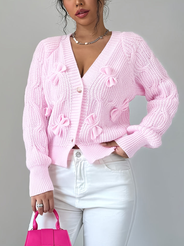 Margot | Soft Bow-Detail Cardigan