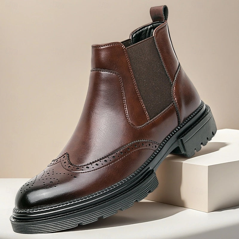 Barnaby | Refined Wingtip Chelsea Boots