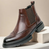 Barnaby | Refined Wingtip Chelsea Boots