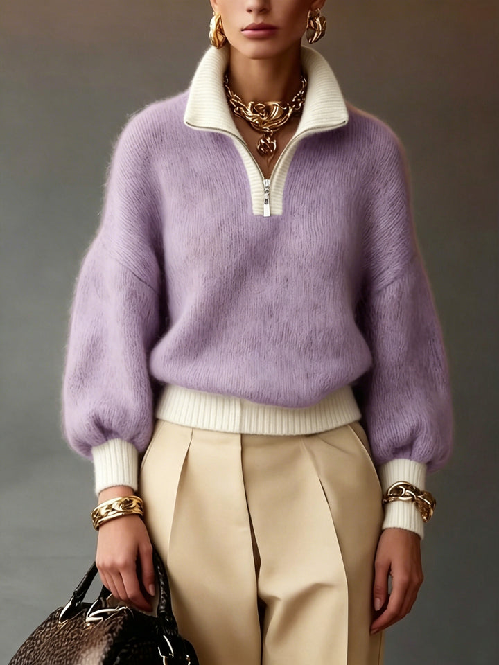 Giselle | Relaxed Half-Zip Sweater