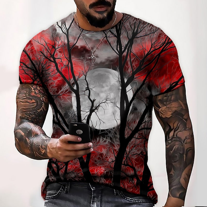 Xavier | Halloween Moonlit Forest Graphic T-Shirt