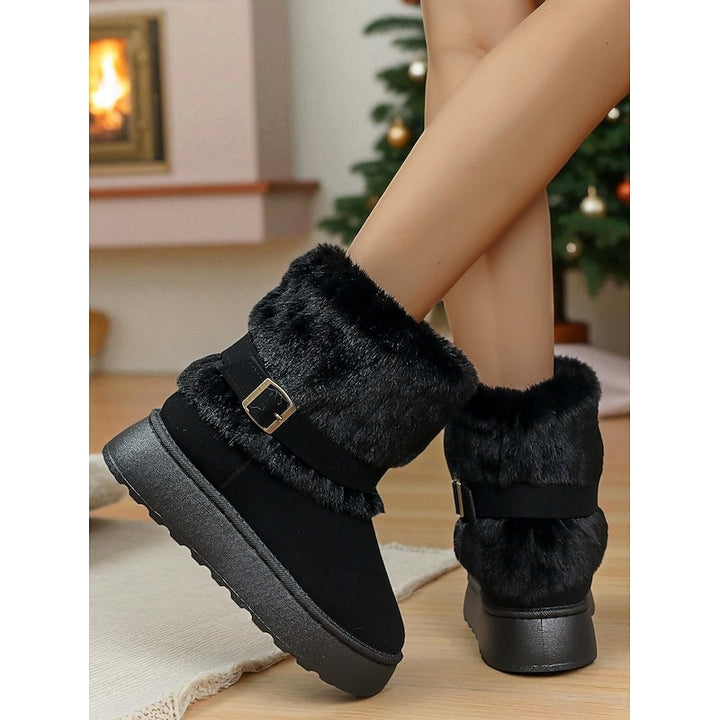 Yvette | Cozy Cuffed Snow Boots
