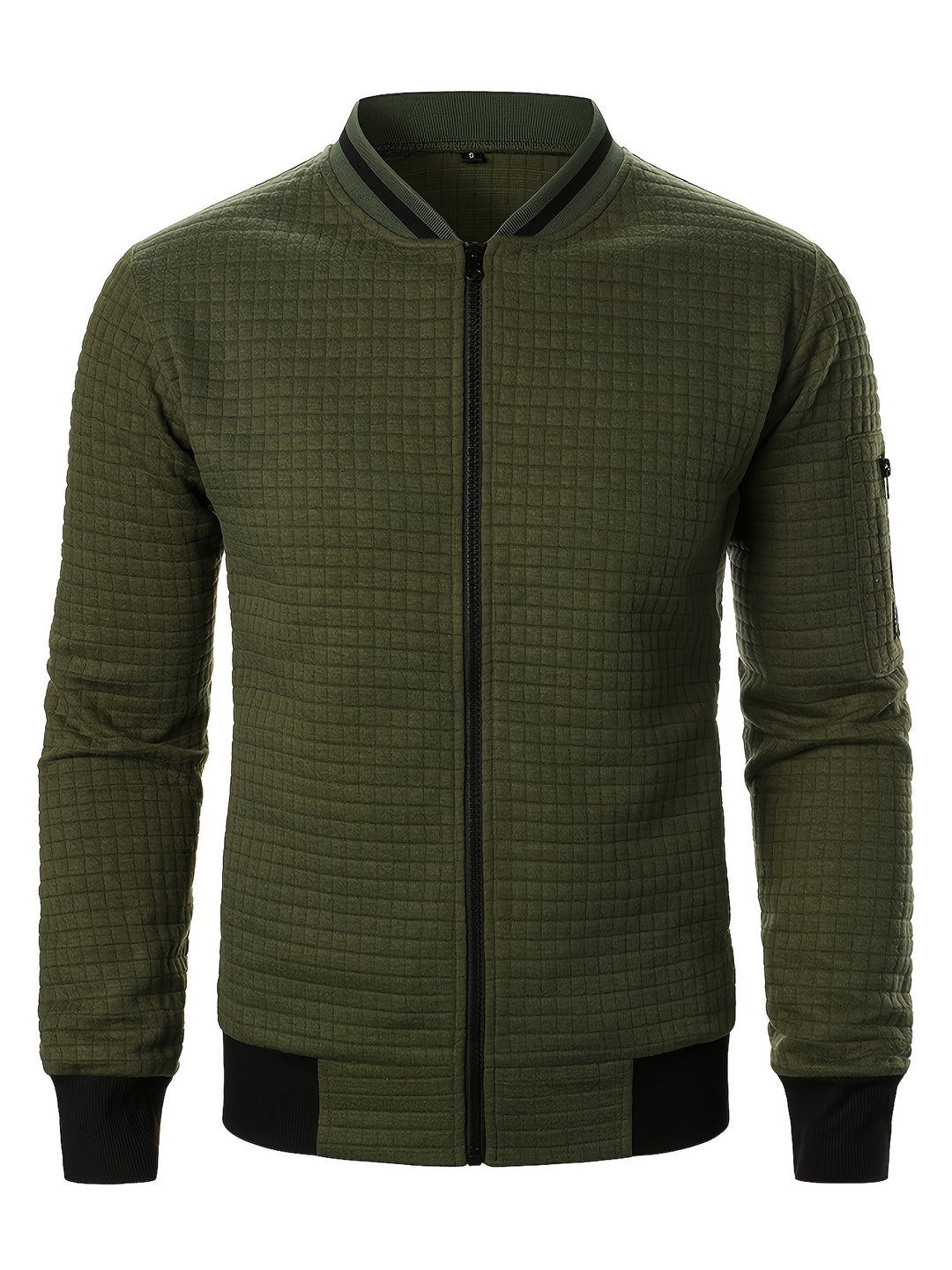 Hayes | Textured Zip Bomber Jacket